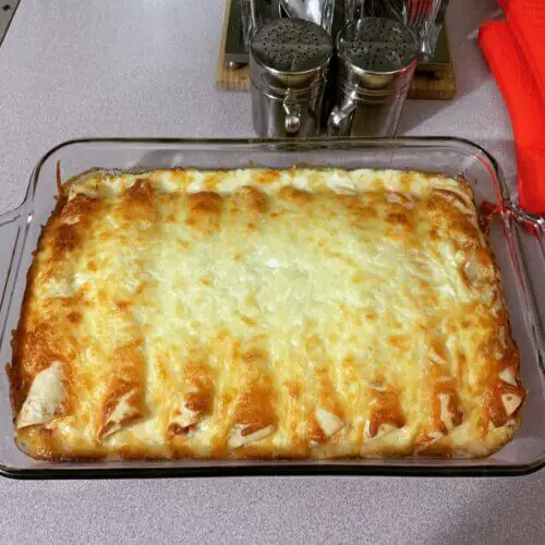 Cream Cheese Chicken Enchiladas - Life with Susan