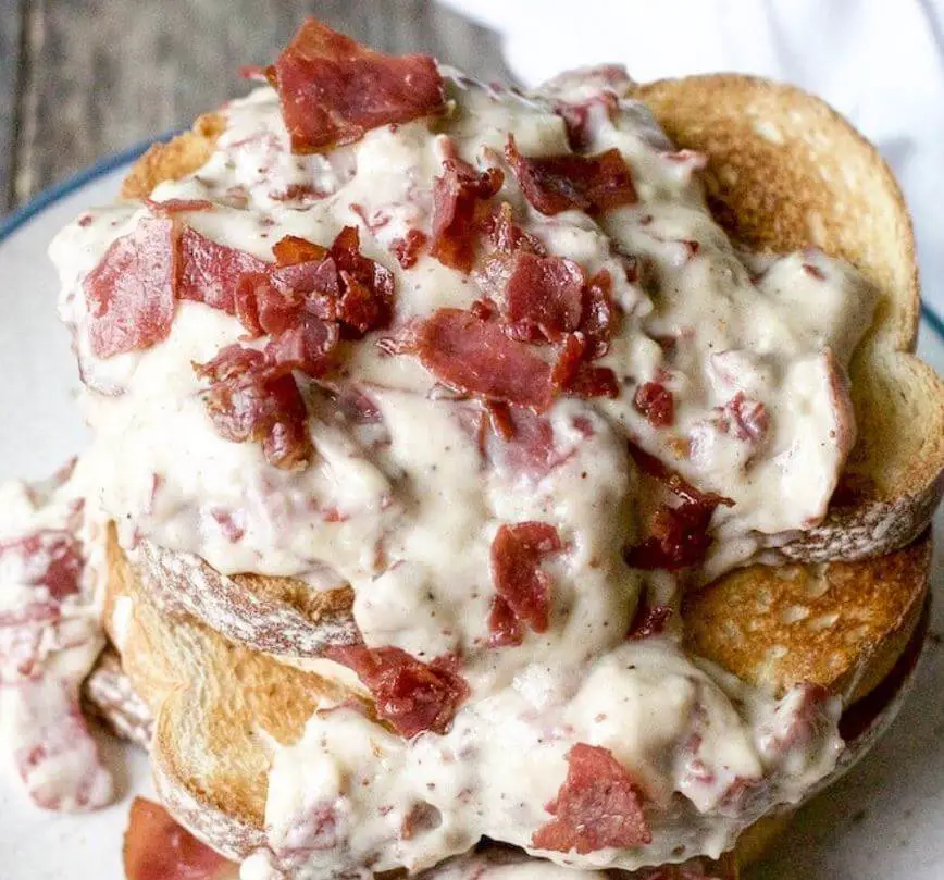 Creamed Chipped Beef on Toast - Life with Susan