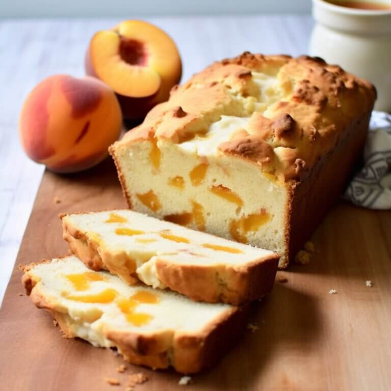 Peaches Cream Cheese Loaf - Life with Jeviko