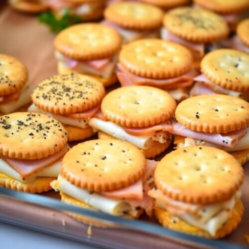 Ritz Cracker Party Sandwiches - Life with Jeviko