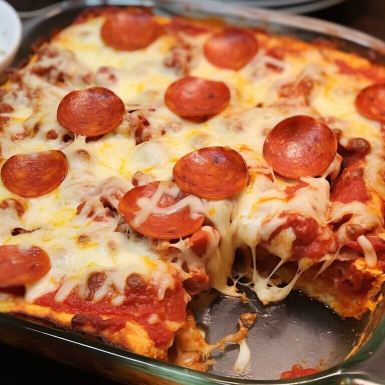 Pepperoni Pizza Casserole Life with Susan