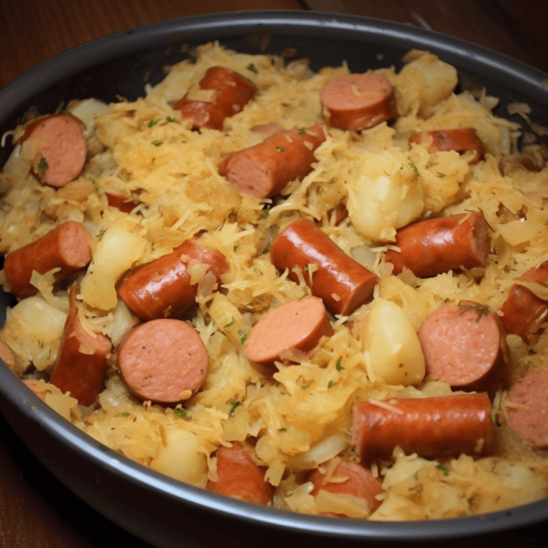 Polish sausage Sauerkraut and potatoes Life with Susan