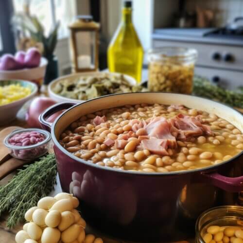 GREAT NORTHERN BEANS IN THE CROCKPOT - Life with Jeviko