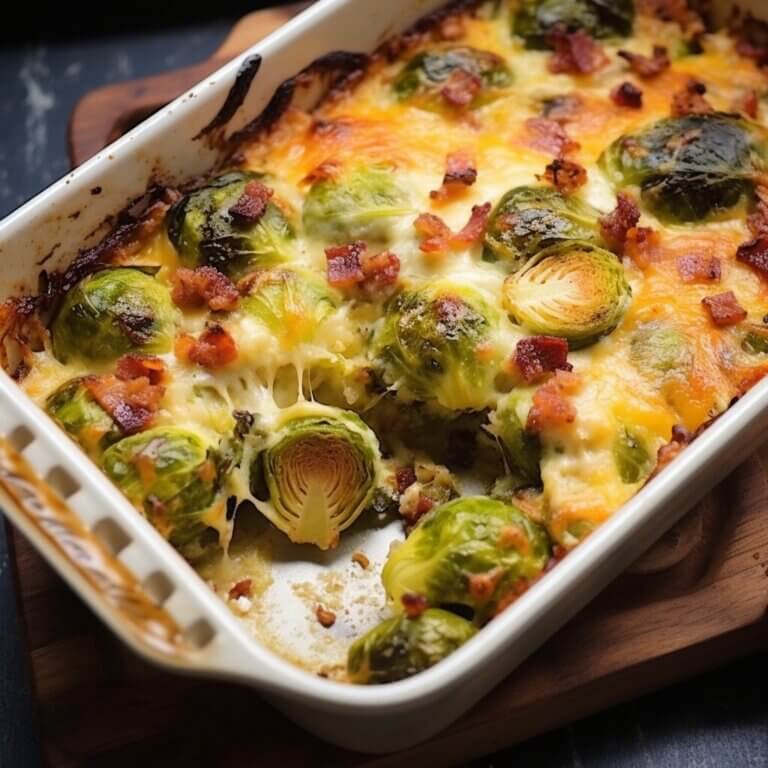 Bacon Brussels Sprouts Gratin Life with Susan
