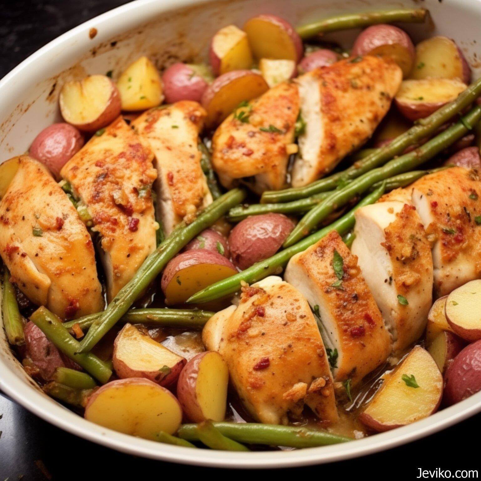 Garlic Lemon Chicken with Green Beans and Red Potatoes Life with Susan