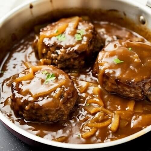 HAMBURGER STEAKS WITH BROWN GRAVY Life with Susan