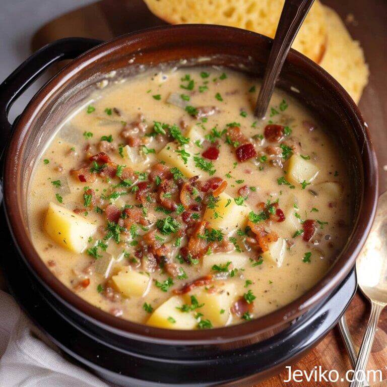 Slow Cooker Creamy Potato Bacon Soup Life with Susan