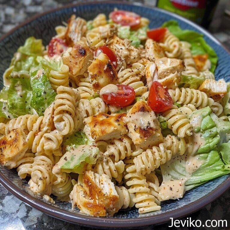 Chicken Caesar Pasta Salad Recipe Life with Susan
