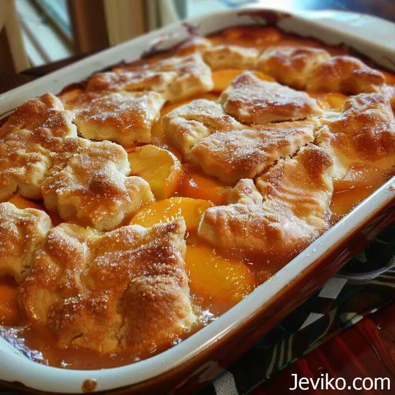 Triple Crust Peach Cobbler - Life with Jeviko