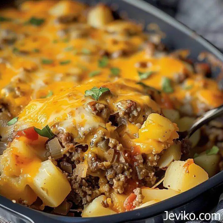 Hamburger and Potato Casserole - Life with Jeviko