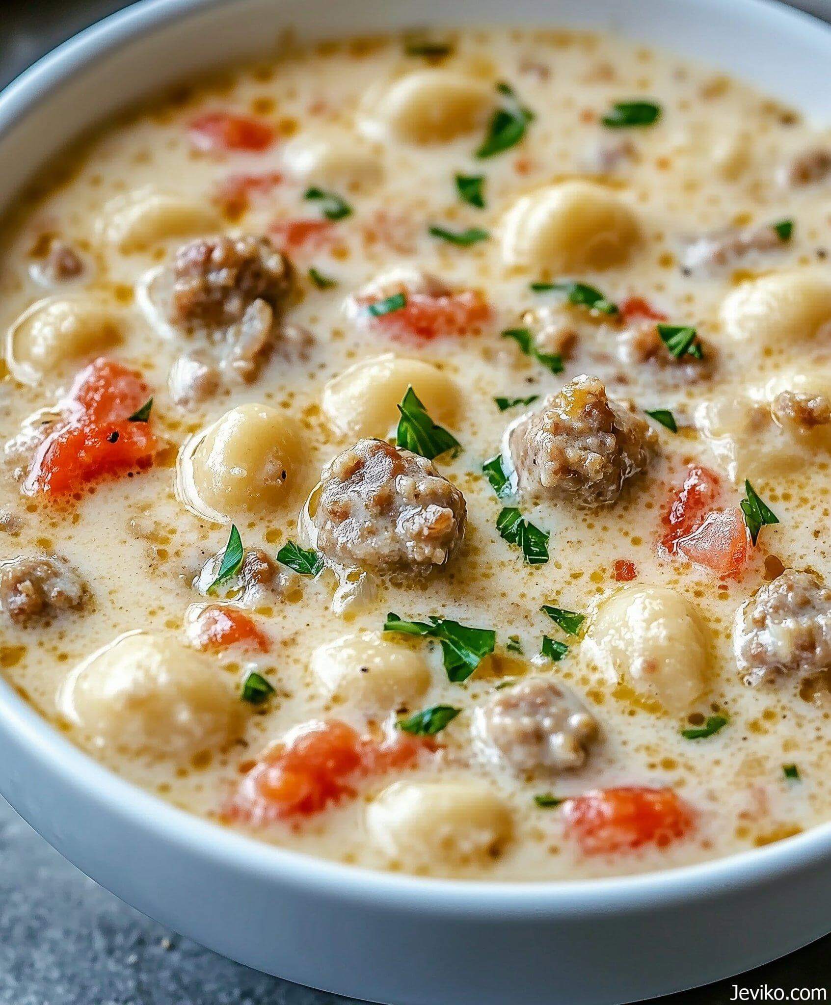 Creamy Parmesan Italian Sausage Soup Life With Jeviko Creamy parmesan italian sausage soup life with jeviko